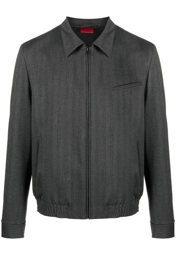 HUGO zip-up bomber jacket - Grau