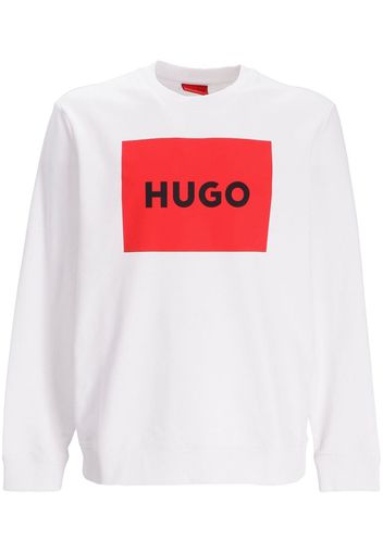 HUGO Sweatshirt mit Logo-Print - Weiß