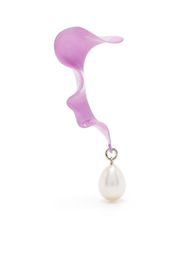 Hugo Kreit faux pearl-detail sculptural earring - Violett