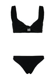 Hunza G Juno crinkled bikini set - Schwarz