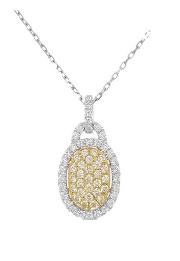 HYT Jewelry 18kt Gelbgoldhalskette mit Diamanten - Silber