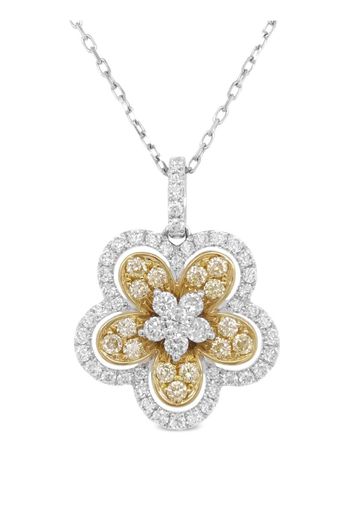 HYT Jewelry 18kt Gelbgoldhalskette mit Diamanten - Silber