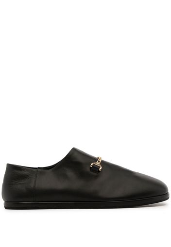 HYUSTO Sly Loafer mit Kettendetail - Schwarz