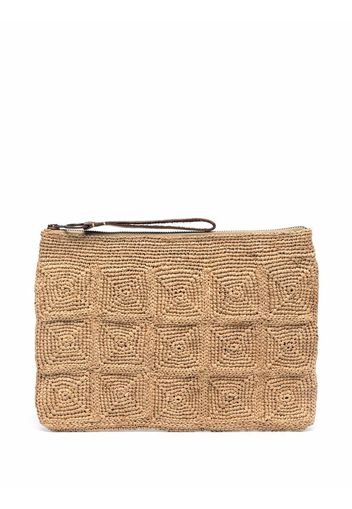 IBELIV Tanala woven clutch - Nude