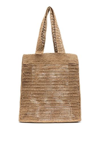 IBELIV Fasika raffia tote bag - Nude