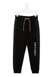 Iceberg Kids Jogginghose mit Logo-Print - Schwarz