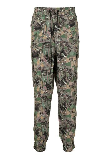 Iceberg Jogginghose mit Camouflage-Print - Braun