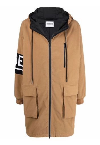 Iceberg Parka mit Logo-Print - Nude