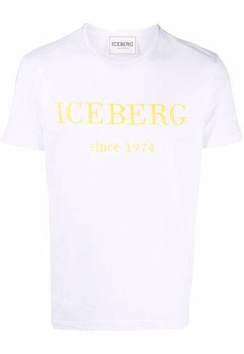 Iceberg logo-print cotton T-shirt - Weiß