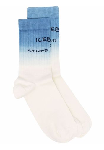 Iceberg x Kailand O. Morris gradient-effect socks - Nude