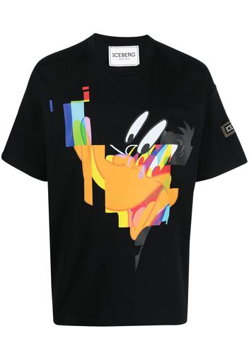 Iceberg graphic-print cotton T-shirt - Schwarz