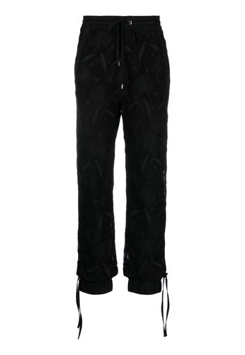 Iceberg embroidered-motif jogger trousers - Schwarz