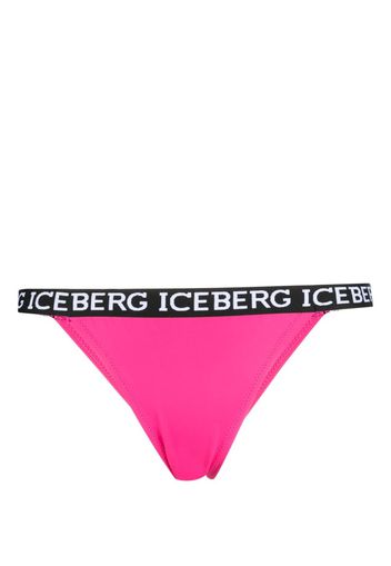 Iceberg logo-print bikini bottom - Rosa