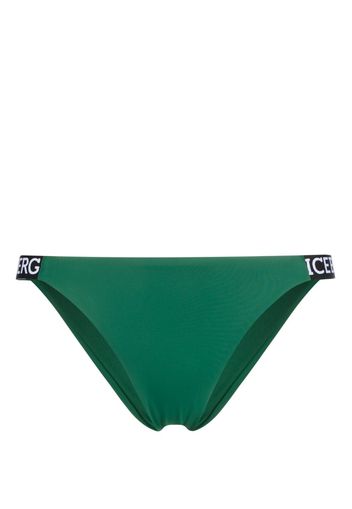 Iceberg logo-tape bikini bottoms - Grün