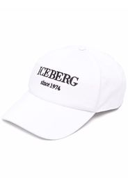 Iceberg logo-embroidered cap - Weiß