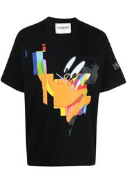 Iceberg graphic-print cotton T-shirt - Schwarz