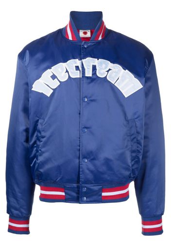 ICECREAM satin-finish bomber jacket - Blau