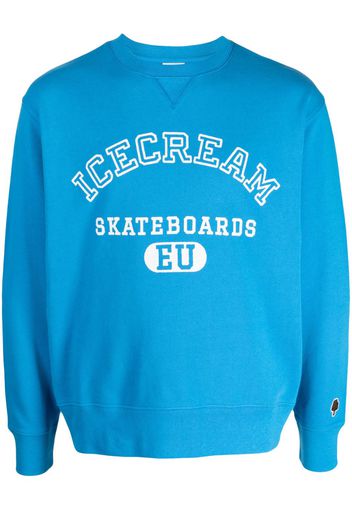 ICECREAM Skateboards logo-print sweatshirt - Blau