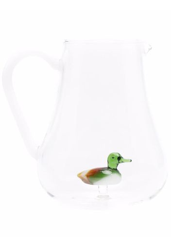 Ichendorf Milano animal farm glass duck jug - Weiß