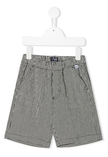 Il Gufo Shorts mit Vichy-Karo - Weiß