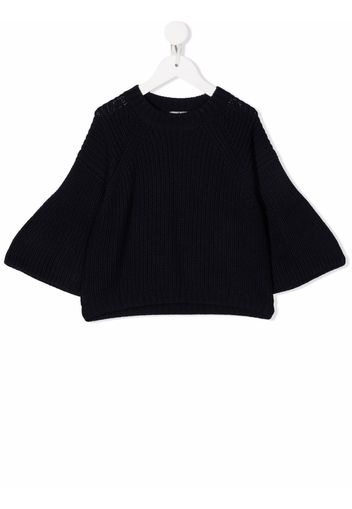 Il Gufo Gerippter Pullover - Blau