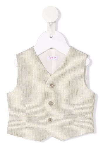 Il Gufo V-neck button-up waistcoat - Grün