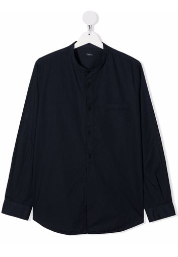 Il Gufo long-sleeve cotton shirt - Blau