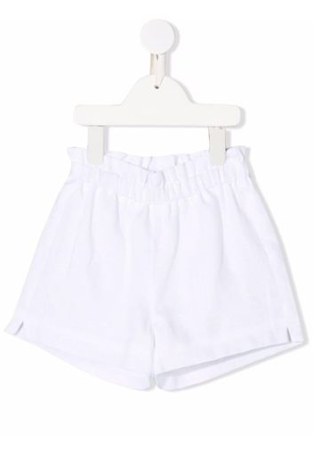 Il Gufo high-rise track shorts - Weiß