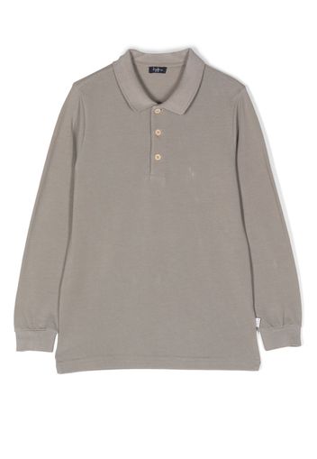 Il Gufo button-front long-sleeved polo shirt - Nude