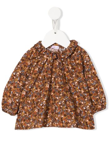 Il Gufo floral shift blouse - Orange