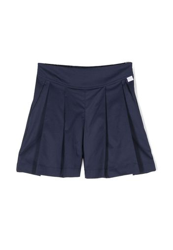 Il Gufo pleated stretch-cotton shorts - Blau