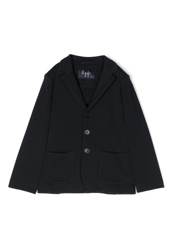 Il Gufo single-breasted cotton blazer - Blau