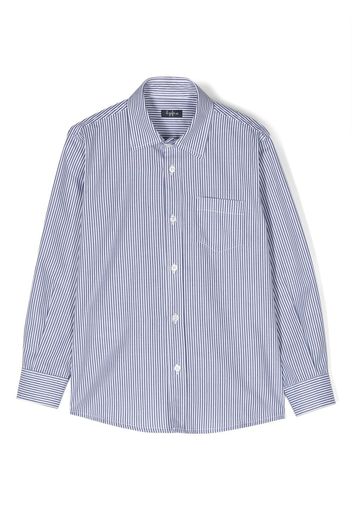 Il Gufo striped long-sleeve shirt - Blau