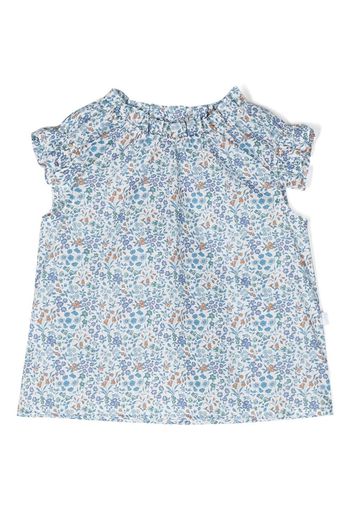 Il Gufo florae-print blouse - Blau