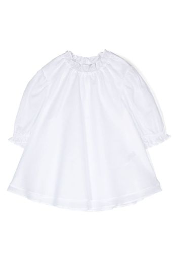 Il Gufo ruffle-trim cotton blouse - Weiß