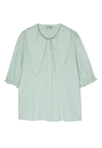 Il Gufo long-collar button-up blouse - Grün