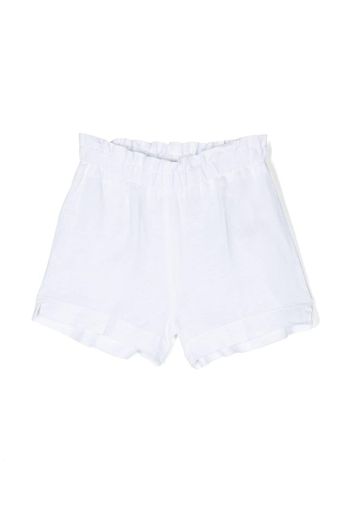 Il Gufo flared elasticated-waistband shorts - Weiß