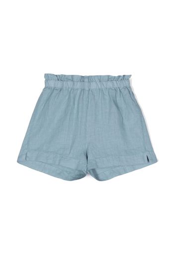 Il Gufo elasticated-waist short shorts - Blau