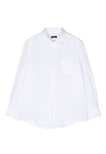 Il Gufo button-fastening linen shirt - Weiß