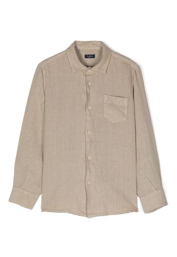 Il Gufo plain linen shirt - Nude