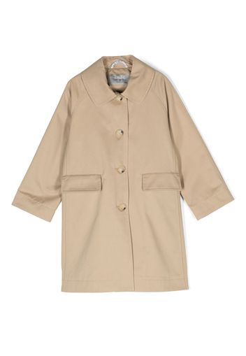 Il Gufo plain cotton trench coat - Nude