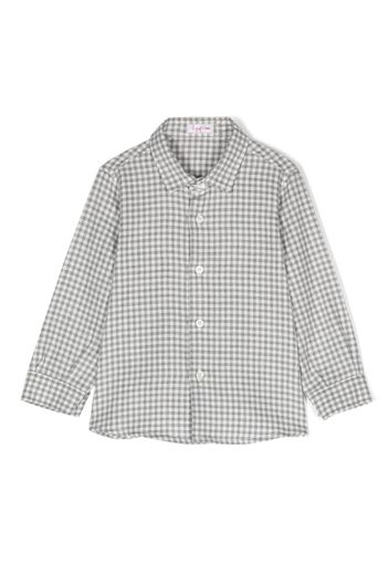 Il Gufo check-print button-up shirt - Grau