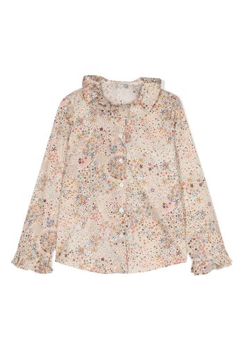 Il Gufo star-print cotton shirt - Nude