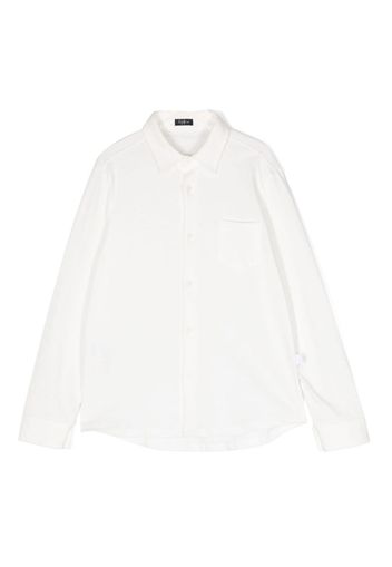 Il Gufo logo-patch cotton shirt - Weiß