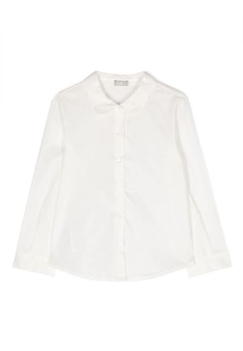 Il Gufo scallop-collar cotton shirt - Weiß