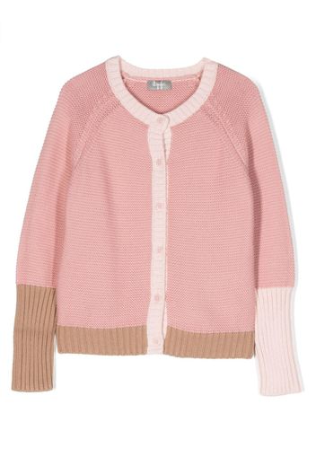 Il Gufo knitted cotton cardigan - Rosa