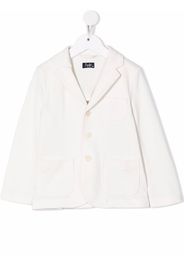 Il Gufo single-breasted cotton blazer - Weiß