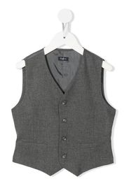 Il Gufo single-breasted fitted waistcoat - Grau