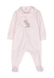 Il Gufo teddy-bear stretch-cotton babygrow - Rosa