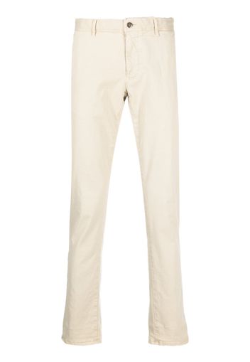 Incotex tapered-leg chino trousers - Nude